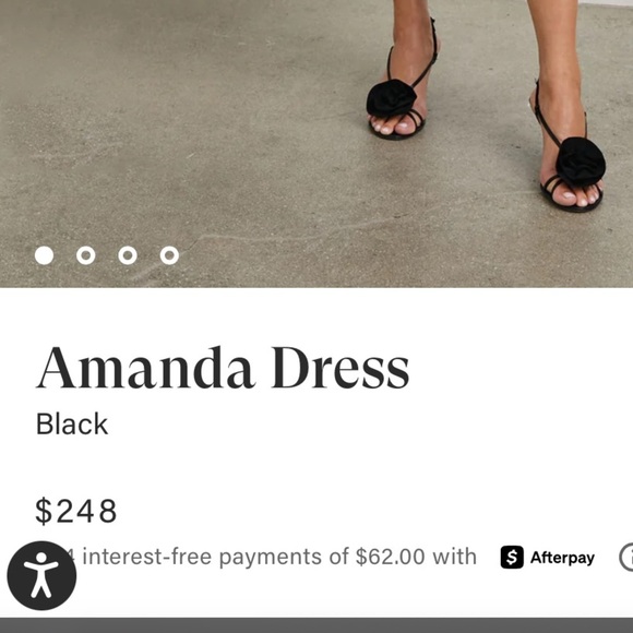 NWT RAILS AMANDA dress in black satin size small Long Sleeve midi - Picture 5 of 6